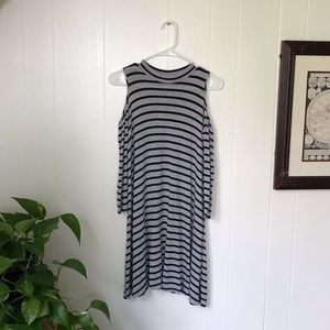 Cold shoulder swing dress